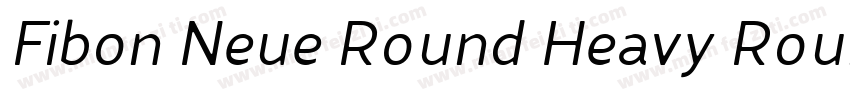 Fibon Neue Round Heavy Round字体转换